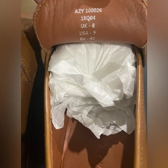 Azyrrha mens dress shoes penny loafers slip on formal size 9 leather NEW - Picture 4 of 6